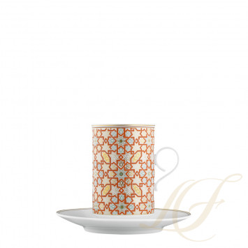 Кружка с блюдцем 0,40л коллекции Carlo dal Bianco Rajasthan бренда Fürstenberg