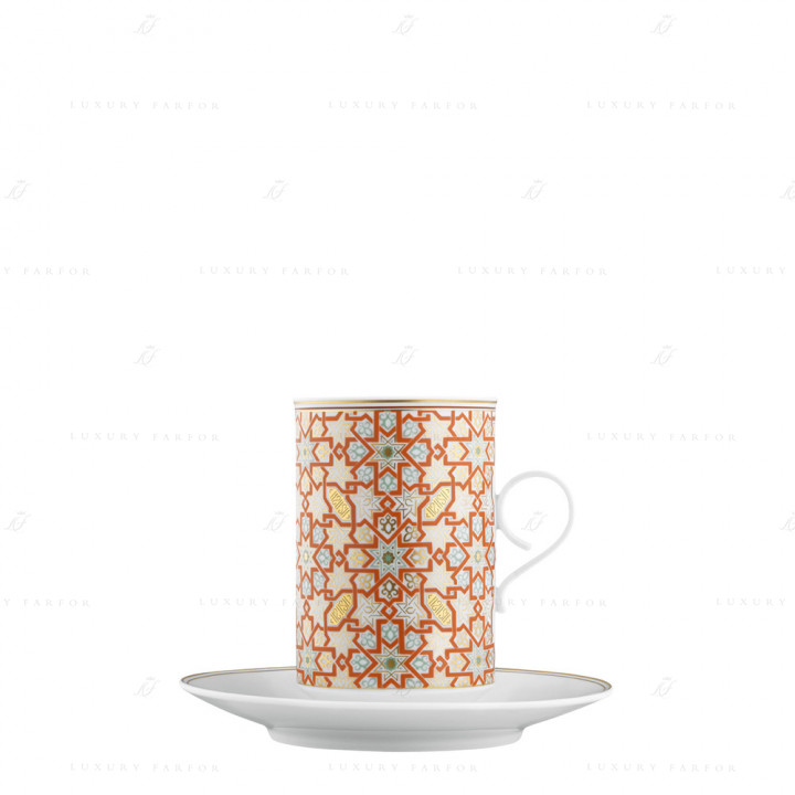 Кружка с блюдцем 0,40л коллекции Carlo dal Bianco Rajasthan бренда Fürstenberg