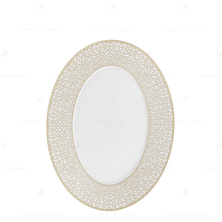 Блюдо овальное 32см коллекции Carlo dal Bianco Rajasthan бренда Fürstenberg