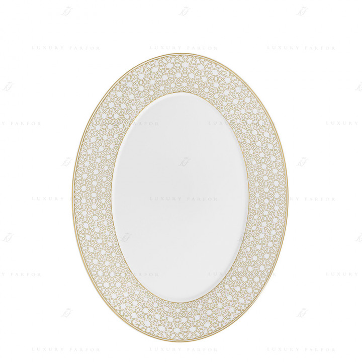 Блюдо овальное 36см коллекции Carlo dal Bianco Rajasthan бренда Fürstenberg