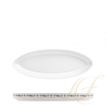 Блюдо овальное 31см коллекции Carlo dal Bianco Rajasthan бренда Fürstenberg