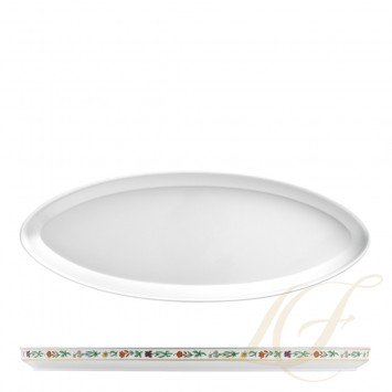 Блюдо овальное 45см коллекции Carlo dal Bianco Rajasthan бренда Fürstenberg