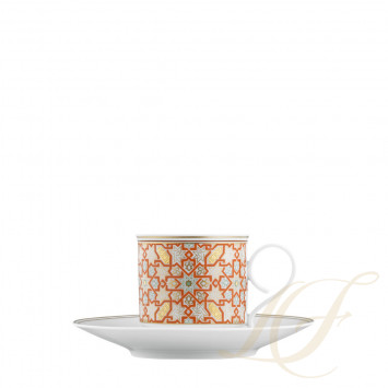 Чашка эспрессо с блюдцем 0,10л коллекции Carlo dal Bianco Rajasthan бренда Fürstenberg