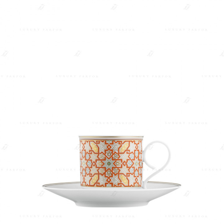 Чашка эспрессо с блюдцем 0,10л коллекции Carlo dal Bianco Rajasthan бренда Fürstenberg