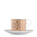 Чашка капучино с блюдцем 0,30л коллекции Carlo dal Bianco Rajasthan бренда Fürstenberg