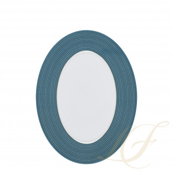 Блюдо овальное 33см коллекции Carlo Dal Bianco Tessuto бренда Fürstenberg