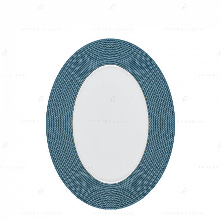 Блюдо овальное 33см коллекции Carlo Dal Bianco Tessuto бренда Fürstenberg