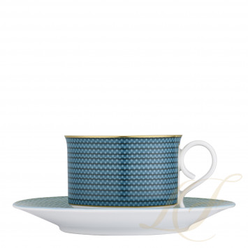 Чашка кофейная с блюдцем 0,2л коллекции Carlo Dal Bianco Tessuto бренда Fürstenberg