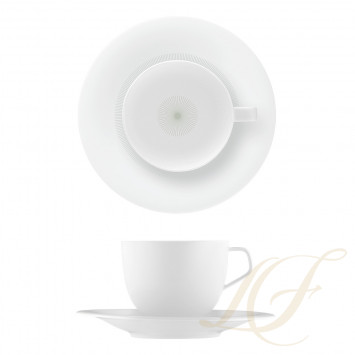 Чашка кофейная с блюдцем 0,25л коллекции Fluen Fine Lines бренда Fürstenberg