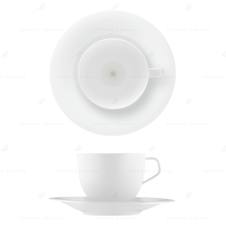 Чашка кофейная с блюдцем 0,25л коллекции Fluen Fine Lines бренда Fürstenberg