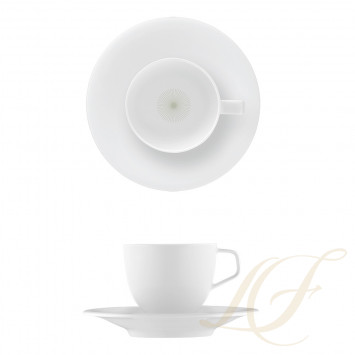 Чашка эспрессо с блюдцем 0,10л коллекции Fluen Fine Lines бренда Fürstenberg