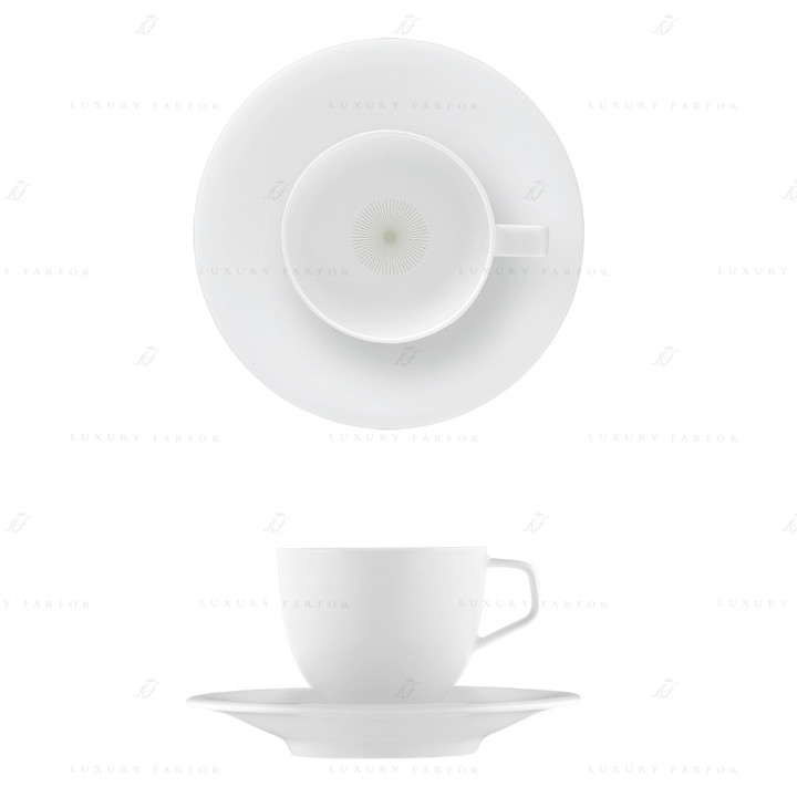 Чашка эспрессо с блюдцем 0,10л коллекции Fluen Fine Lines бренда Fürstenberg