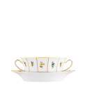 Чаша суповая с блюдцем 0,30л коллекции Grecque Mille Fleurs бренда Fürstenberg