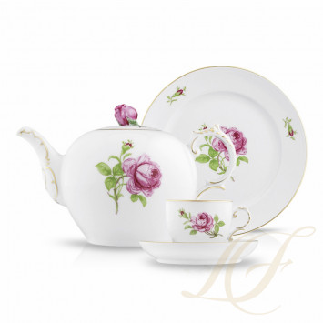 Столовый сервиз на 6 персон, 22 предмета коллекции Alt-Fuerstenberg Rose бренда Fürstenberg