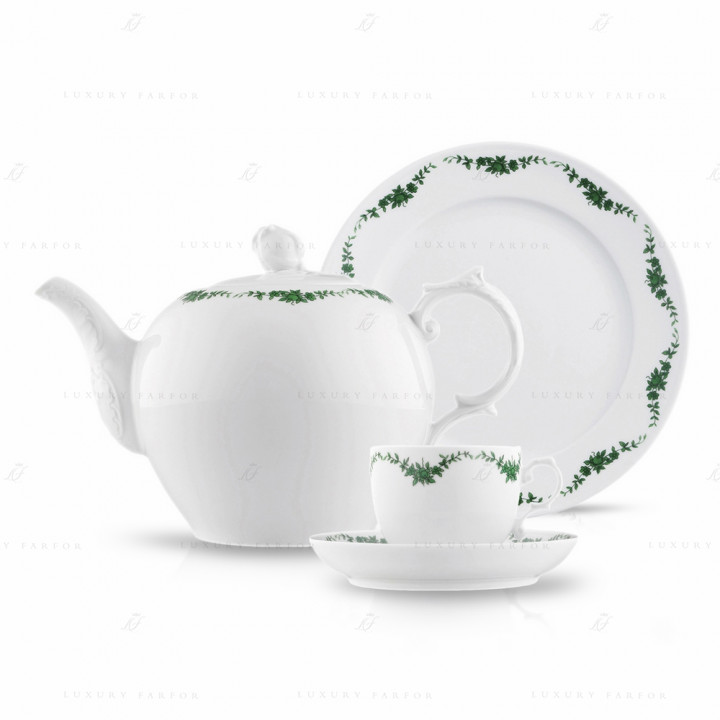 Столовый сервиз на 6 персон, 22 предмета коллекции Alt-Fürstenberg Schlossgarten бренда Fürstenberg