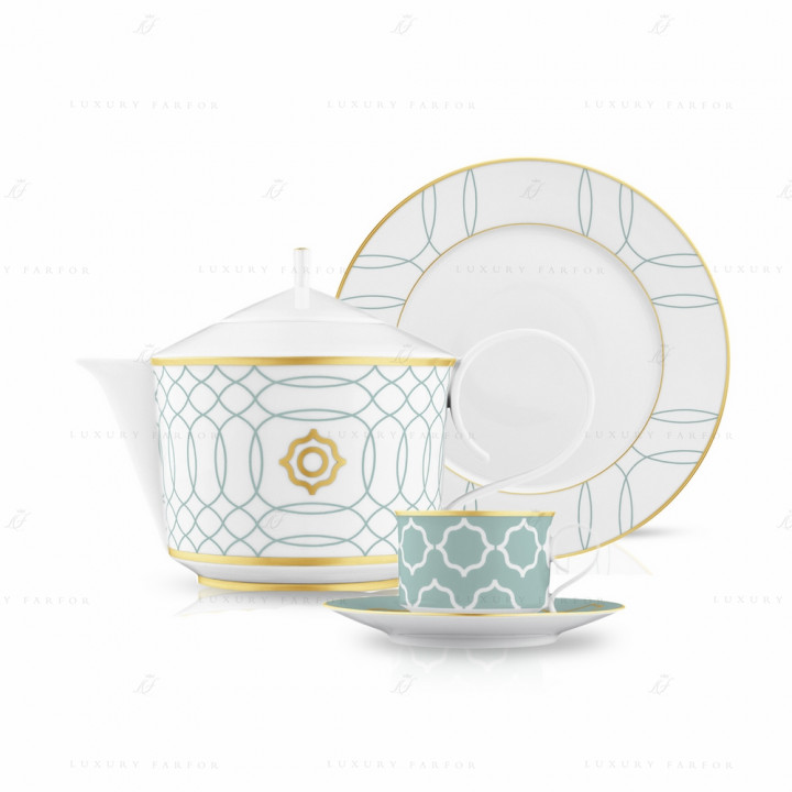 Чайный сервиз на 6 персон, 21 предмет коллекции Carlo Dal Bianco Este бренда Fürstenberg