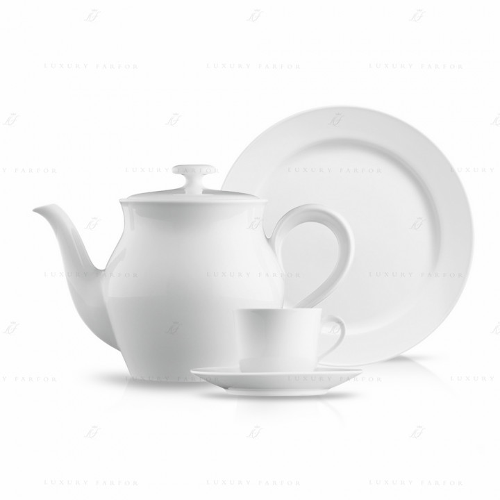 Чайный сервиз на 6 персон, 21 предмет  коллекции Wagenfeld бренда Fürstenberg