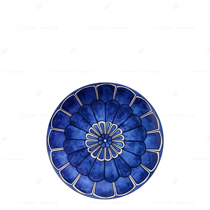 Тарелка десертная 17см коллекции Bleus d'Ailleurs бренда Hermes