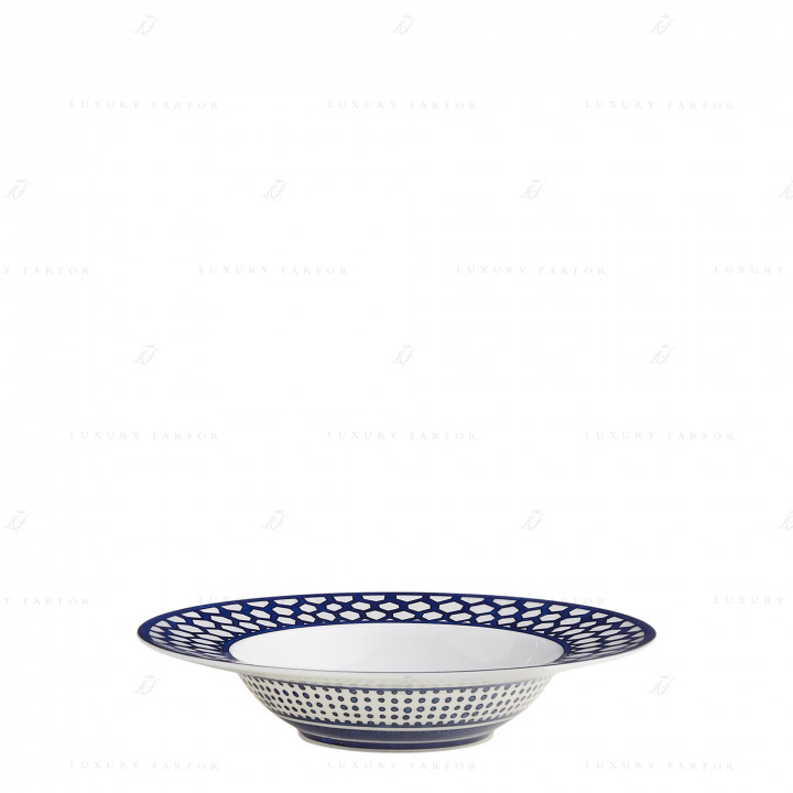 Тарелка суповая 21см коллекции Bleus d'Ailleurs бренда Hermes