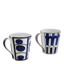 Набор из 2 кружек (№ 1 & № 3)  коллекции Bleus d'Ailleurs бренда Hermes