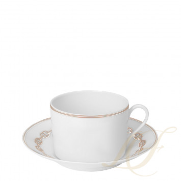 Чашка для завтрака с блюдцем 340мл коллекции Chaine d'Ancre 