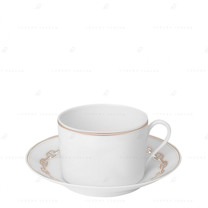 Чашка для завтрака с блюдцем 340мл коллекции Chaine d'Ancre 