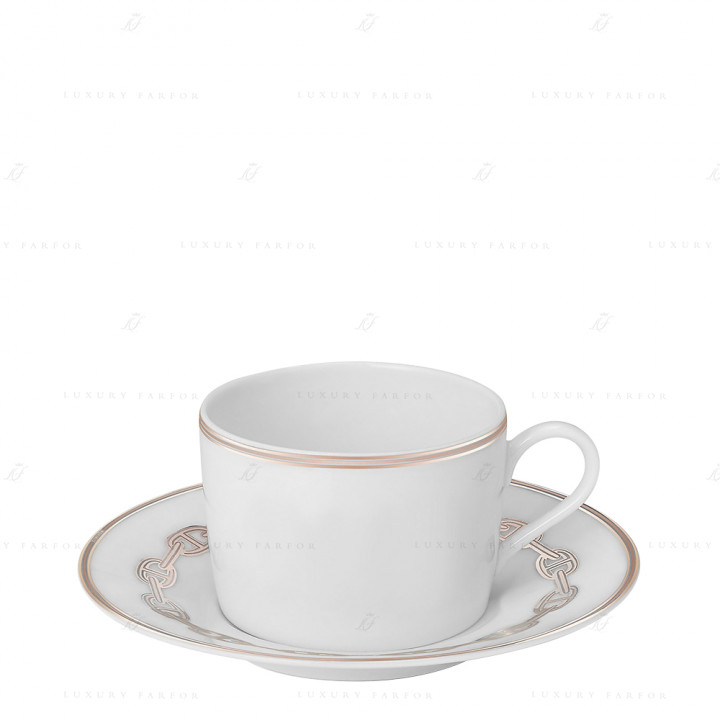 Чашка чайная с блюдцем 160мл коллекции Chaine d'Ancre 