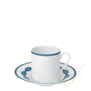 Чашка кофейная с блюдцем 90мл коллекции Chaine d'Ancre 
