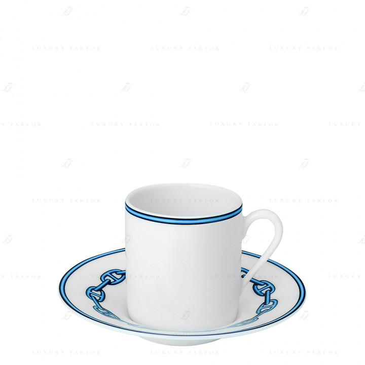 Чашка кофейная с блюдцем 90мл коллекции Chaine d'Ancre 