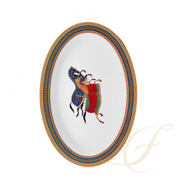 Блюдо овальное для овощей 40см коллекции Cheval d'Orient бренда Hermes