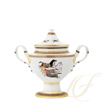 Чаша с крышкой для компота 2200мл коллекции Cheval d'Orient бренда Hermes