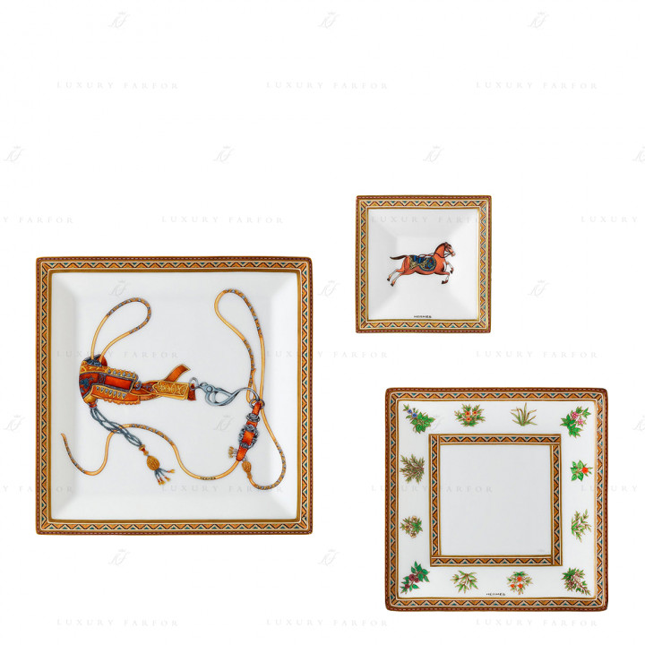 Набор из 3 чаш (№ 1 до № 3)  коллекции Cheval d'Orient бренда Hermes