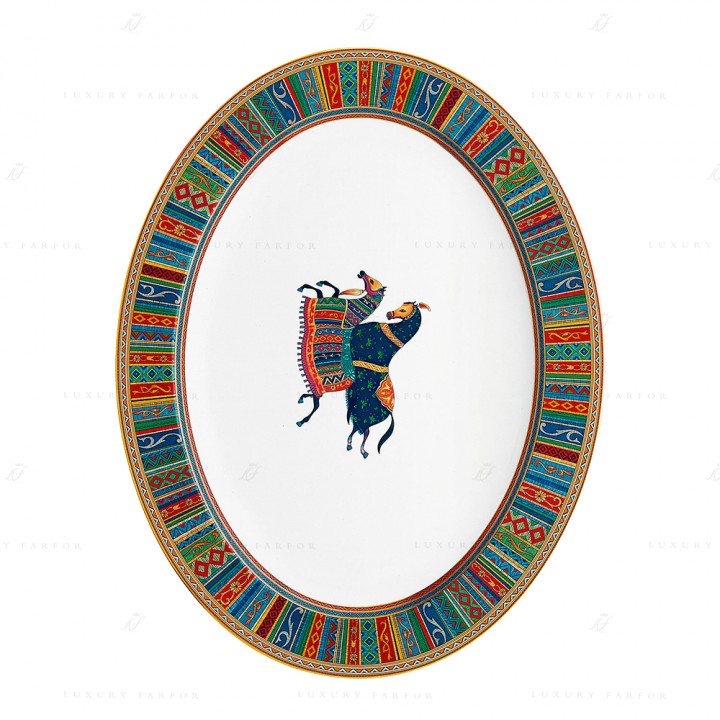 Блюдо овальное 48см коллекции Cheval d'Orient бренда Hermes