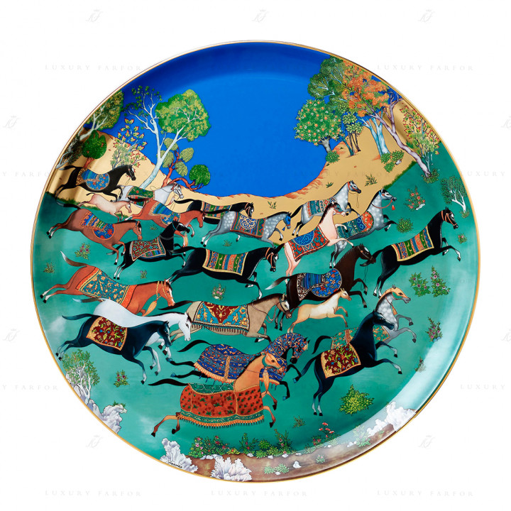 Блюдо круглое № 2 44см коллекции Cheval d'Orient бренда Hermes