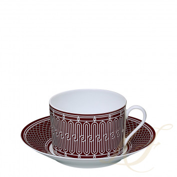Чашка для завтрака с блюдцем 340мл коллекции Deco 