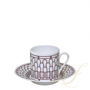 Чашка кофейная с блюдцем 90мл коллекции Deco 