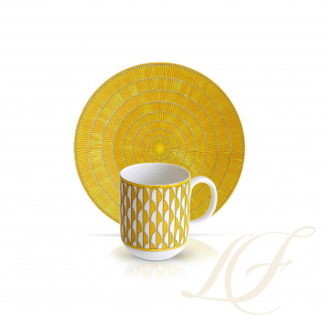 Чайный сервиз на 6 персон коллекции Soleil d'Hermès бренда Hermes