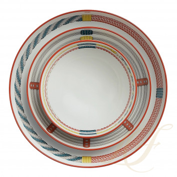 Чаша для мюсли 23см коллекции Tressages Equestres бренда Hermes