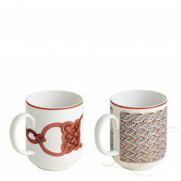 Набор из 2 кружек 300мл коллекции Tressages Equestres бренда Hermes