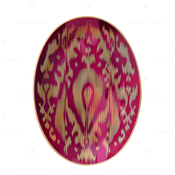 Блюдо овальное 42см коллекции Voyage en Ikat бренда Hermes