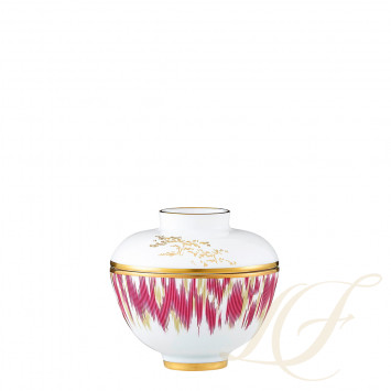 Чаша бульонная с крышкой 9,5см коллекции Voyage en Ikat бренда Hermes