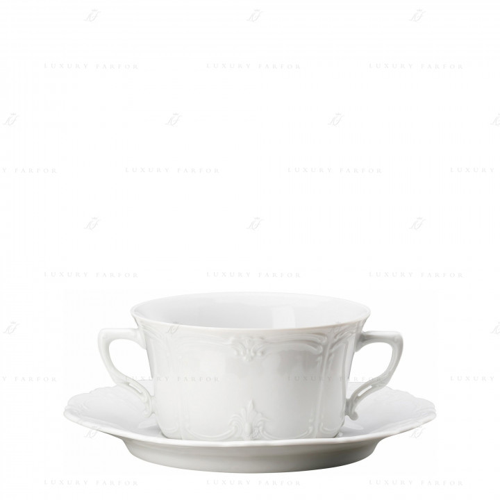 Чаша суповая с блюдцем 0,34л коллекции Baronesse бренда Hutschenreuther