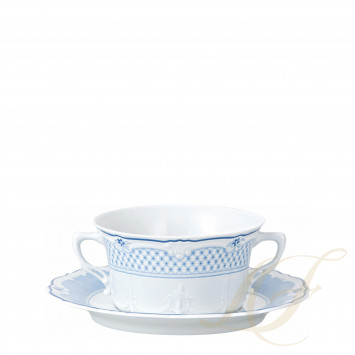 Чаша суповая с блюдцем 0,34л коллекции Baronesse Estelle бренда Hutschenreuther