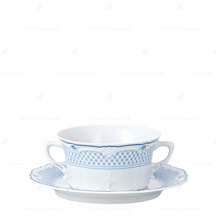 Чаша суповая с блюдцем 0,34л коллекции Baronesse Estelle бренда Hutschenreuther