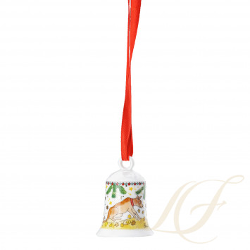Фарфоровый колокольчик  5см коллекции Christmas бренда Hutschenreuther