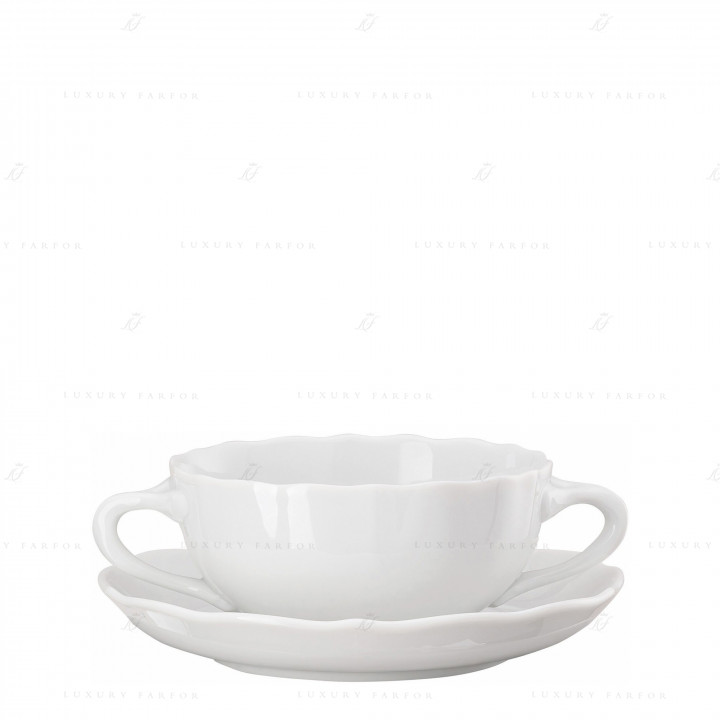 Чаша суповая с блюдцем 0,28л коллекции Maria Theresia бренда Hutschenreuther