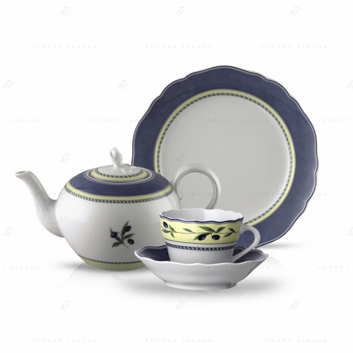 Чайный сервиз на 6 персон, 21 предмет  коллекции Medley бренда Hutschenreuther