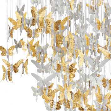 Люстра (белый / золотой) 185 х 110см коллекции Recyclos By Bodo - Niagara бренда Lladro