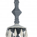 Люстра на 24 свечей (черный / серый) 125 х 80см коллекции Belle de Nuit бренда Lladro
