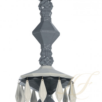 Люстра на 24 свечей (черный / серый) 125 х 80см коллекции Belle de Nuit бренда Lladro